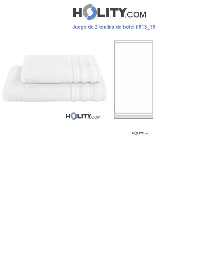 Juego de 2 toallas de hotel h813_15