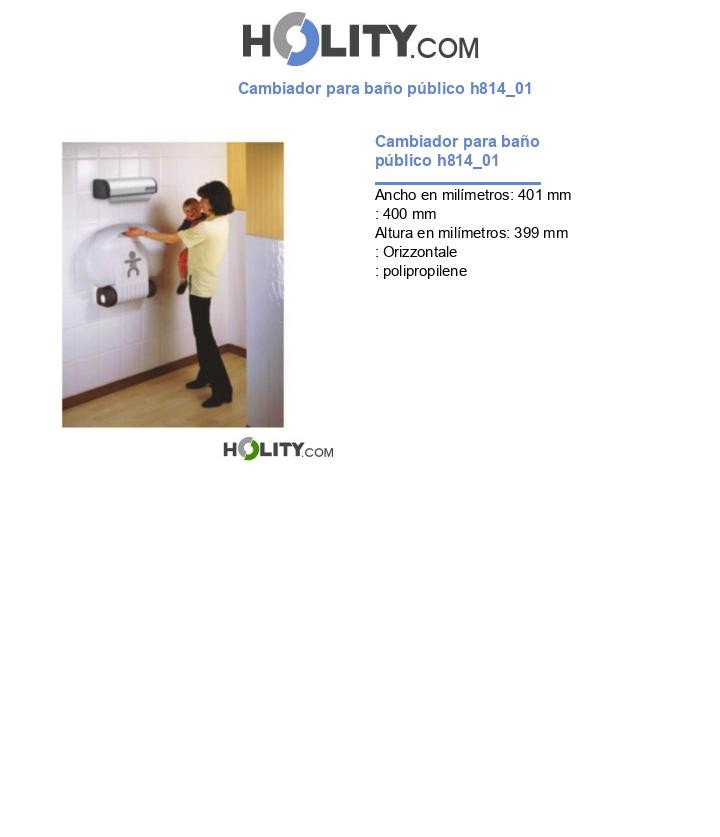 Cambiador para baño público h814_01