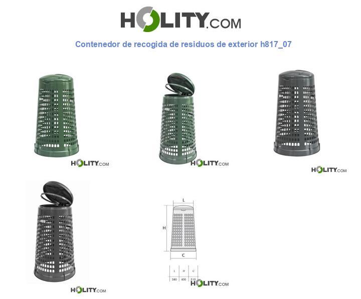 Contenedor de recogida de residuos de exterior h817_07