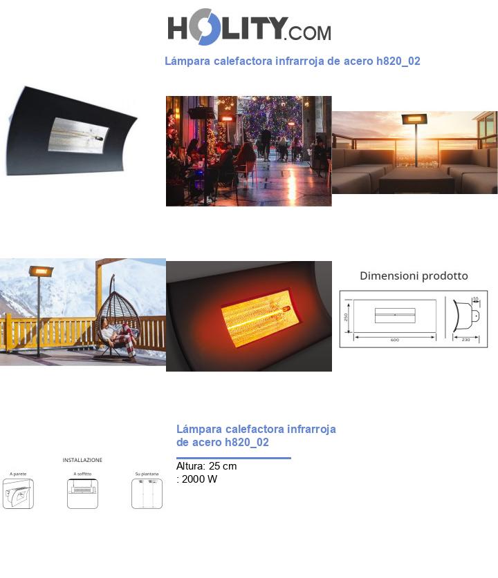 Lámpara calefactora infrarroja de acero h820_02