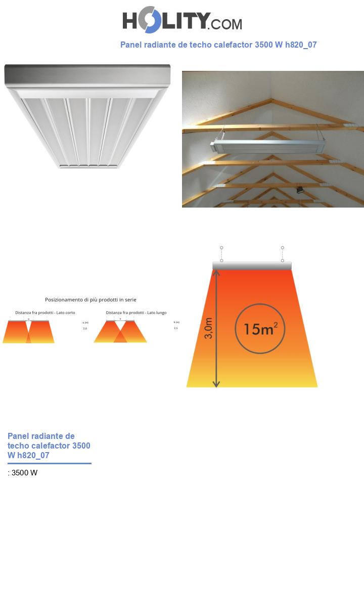 Panel radiante de techo calefactor 3500 W h820_07