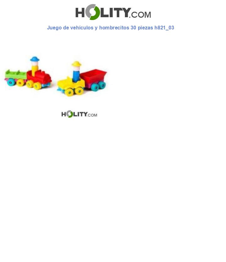 Juego de vehículos y hombrecitos 30 piezas h821_03