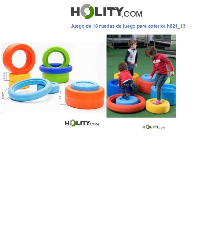 Juego de 10 ruedas de juego para exterior h821_13