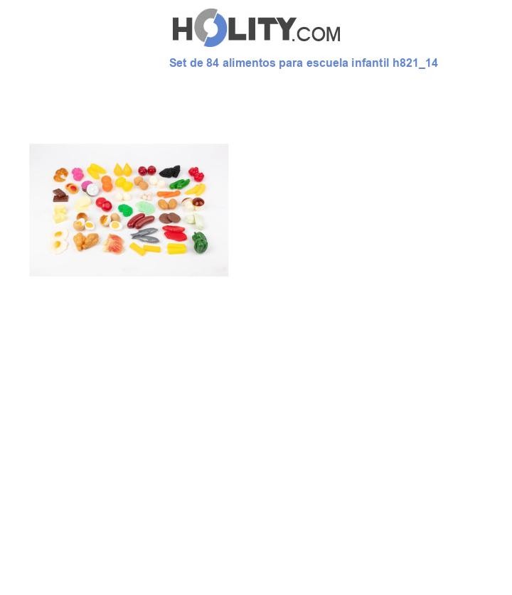 Set de 84 alimentos para escuela infantil h821_14