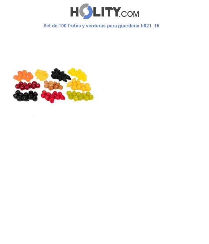 Set de 100 frutas y verduras para guardería h821_15