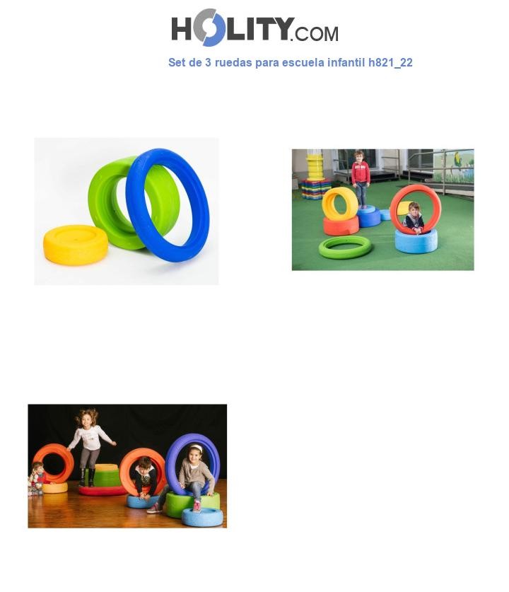 Set de 3 ruedas para escuela infantil h821_22