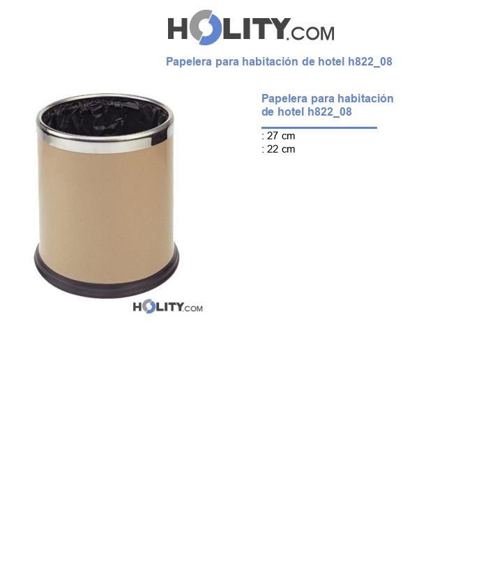Papelera para habitación de hotel h822_08