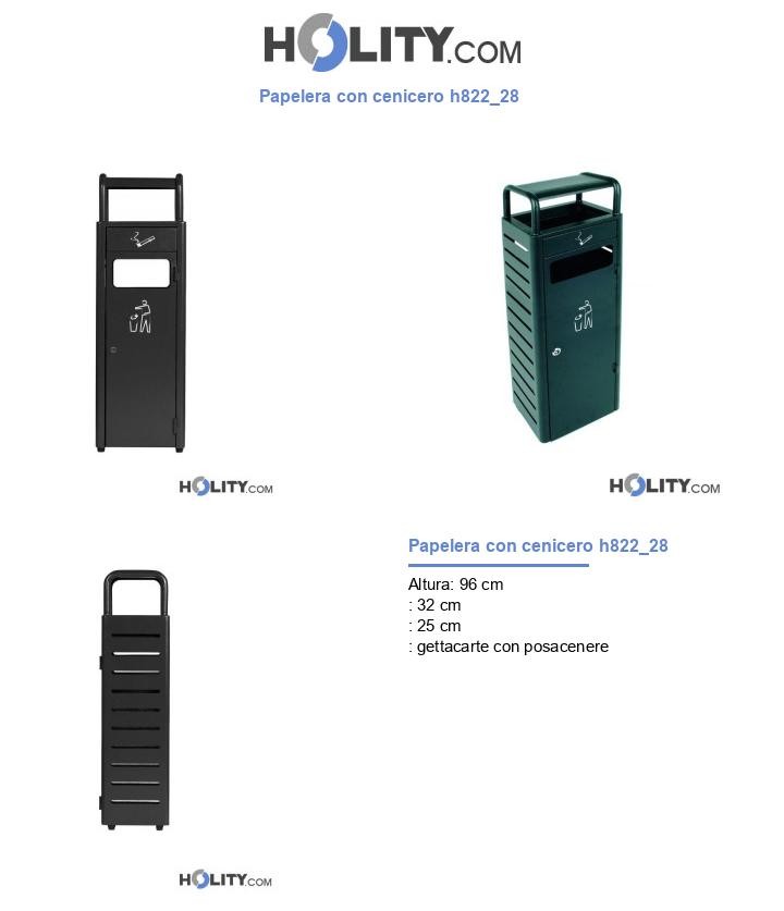 Papelera con cenicero h822_28