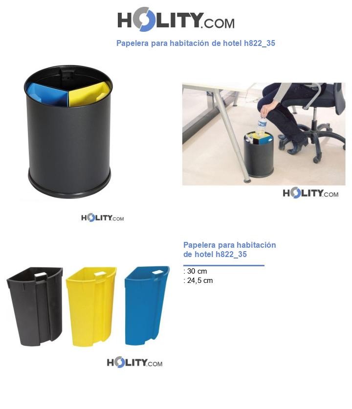 Papelera para habitación de hotel h822_35