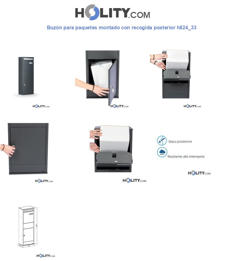 Buzón para paquetes montado con recogida posterior h824_33