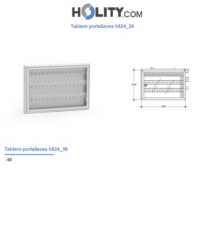 Tablero portallaves h824_36