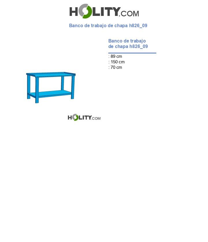 Banco de trabajo de chapa h826_09