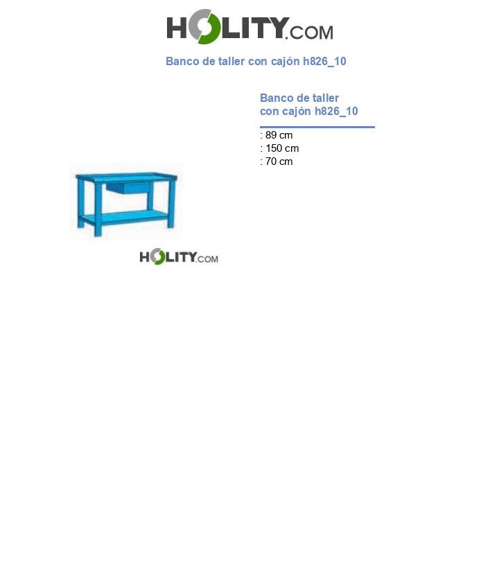 Banco de taller con cajón h826_10