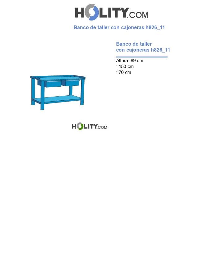 Banco de taller con cajoneras h826_11