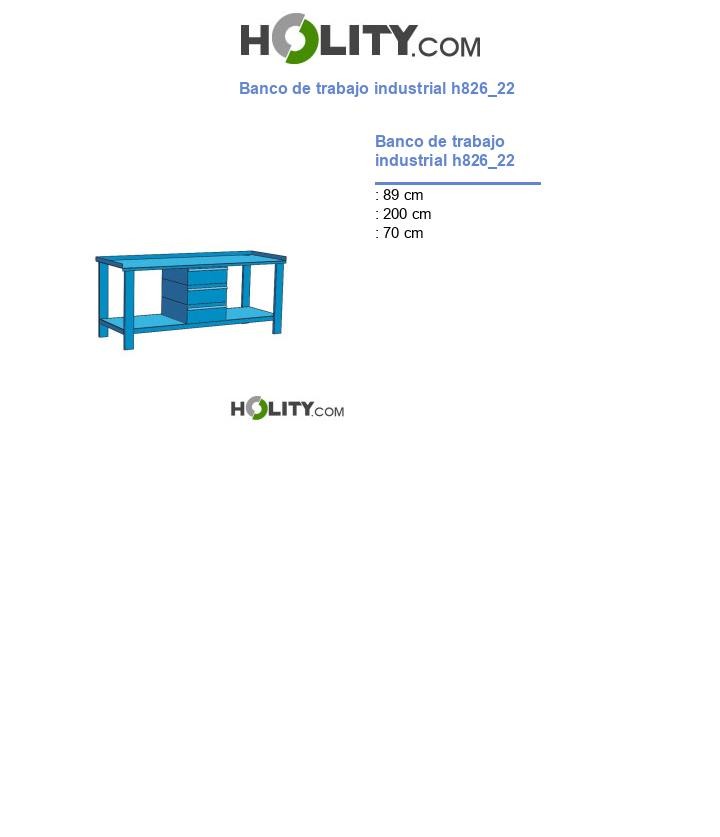 Banco de trabajo industrial h826_22