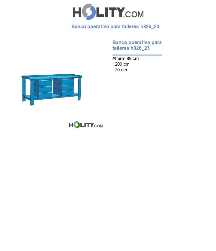 Banco operativo para talleres h826_23