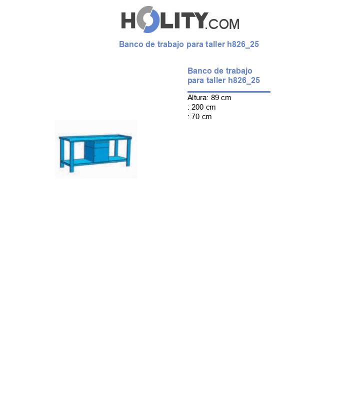 Banco de trabajo para taller h826_25