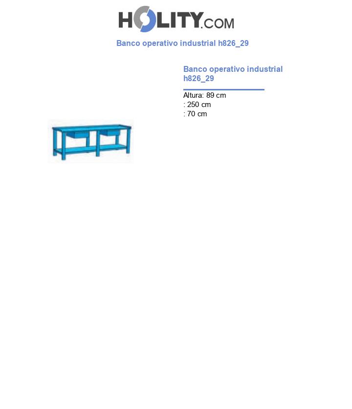 Banco operativo industrial h826_29