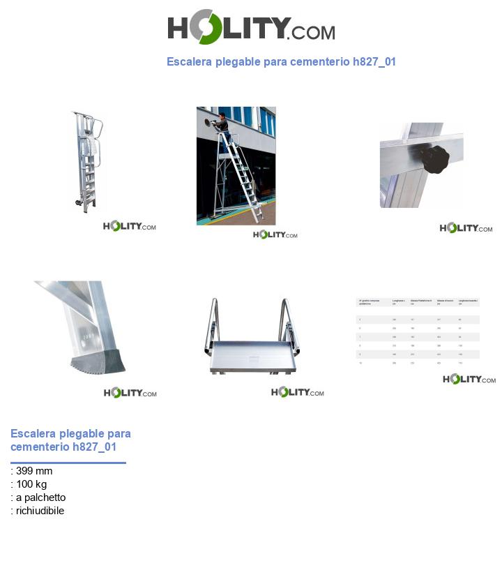 Escalera plegable para cementerio h827_01