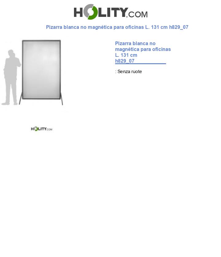 Pizarra blanca no magnética para oficinas L. 131 cm h829_07
