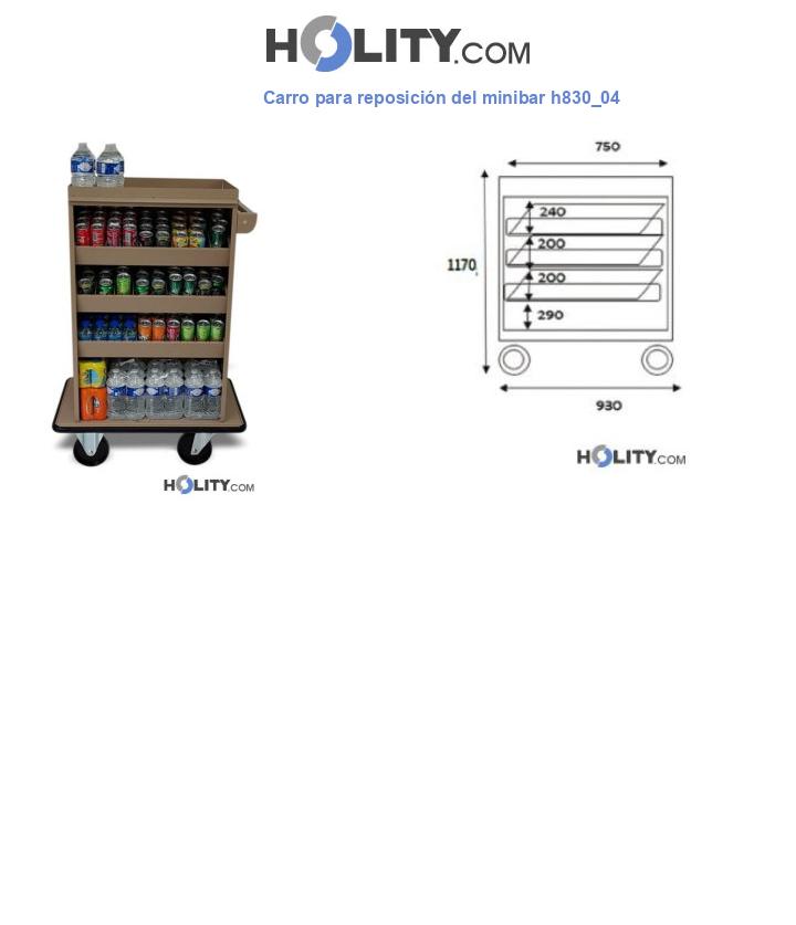 Carro para reposición del minibar h830_04