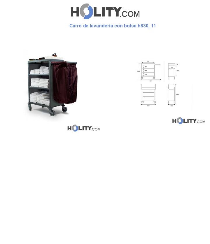Carro de lavandería con bolsa h830_11