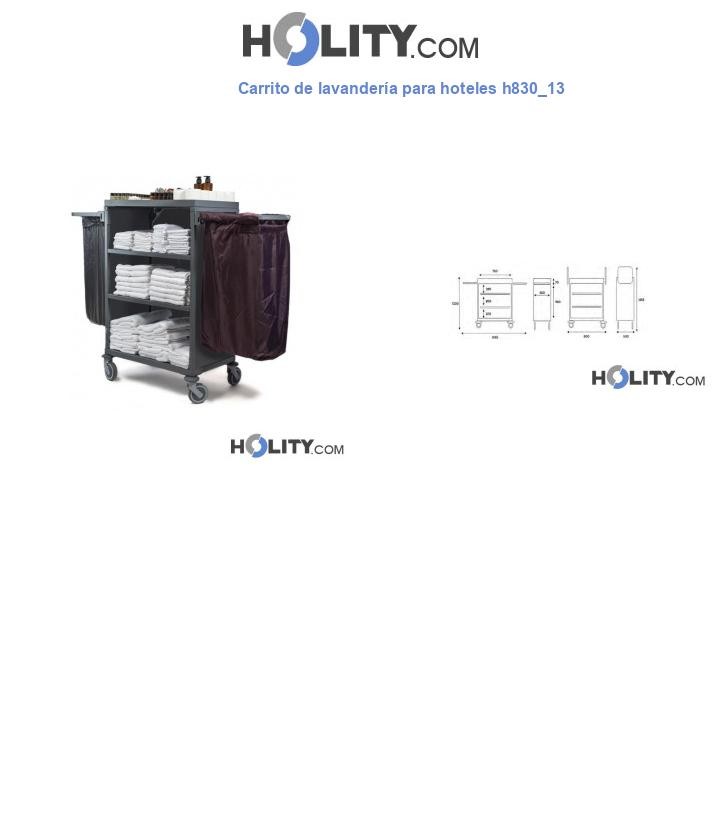 Carrito de lavandería para hoteles h830_13