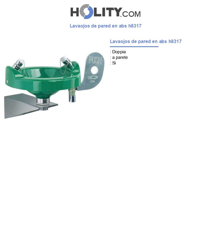 Lavaojos de pared en abs h8317