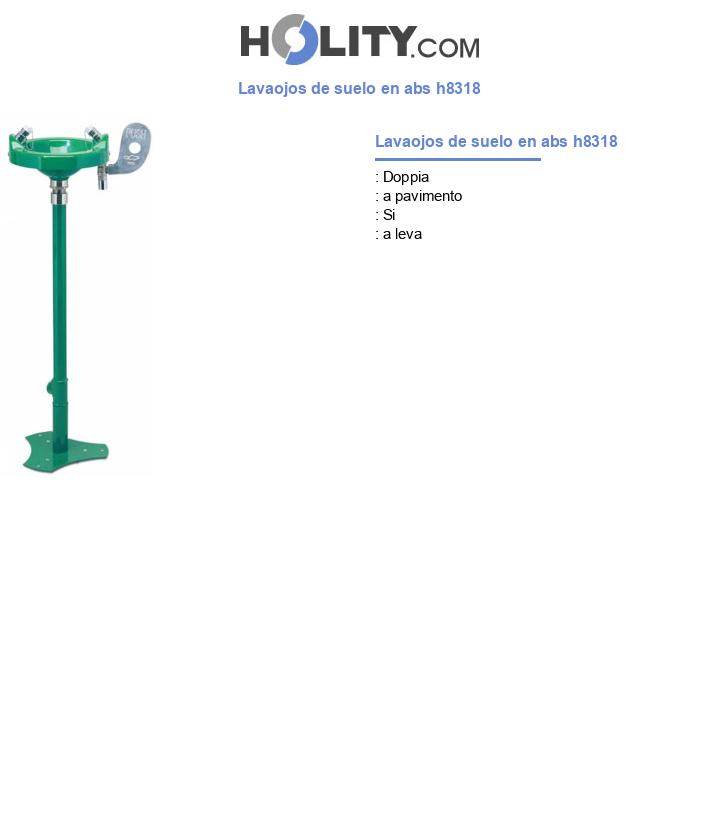 Lavaojos de suelo en abs h8318