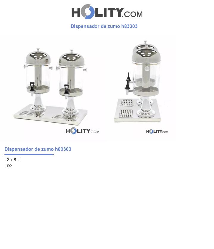 Dispensador de zumo h83303