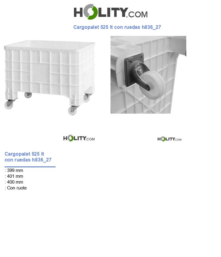 Cargopalet 525 lt con ruedas h836_27