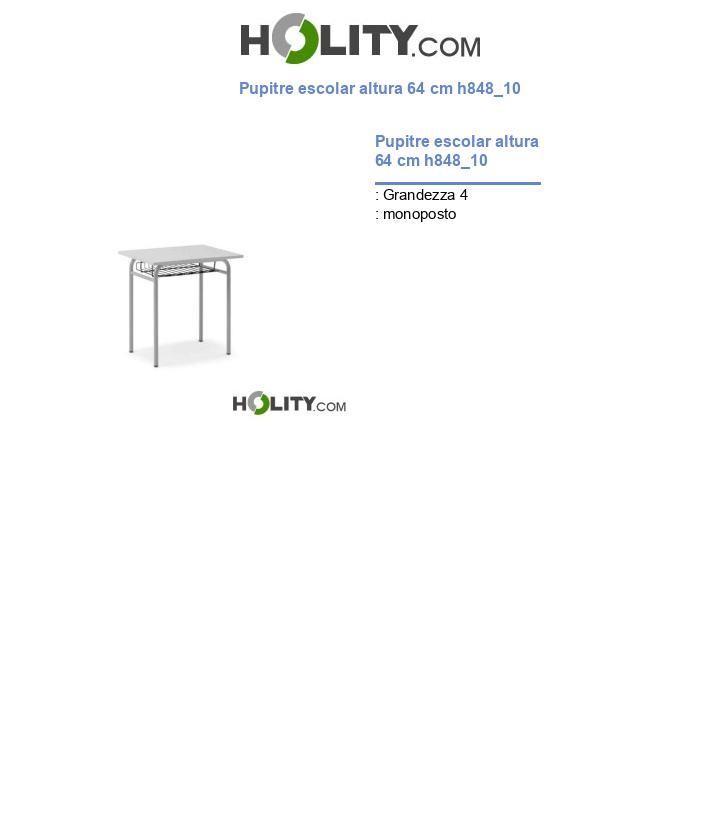 Pupitre escolar altura 64 cm h848_10