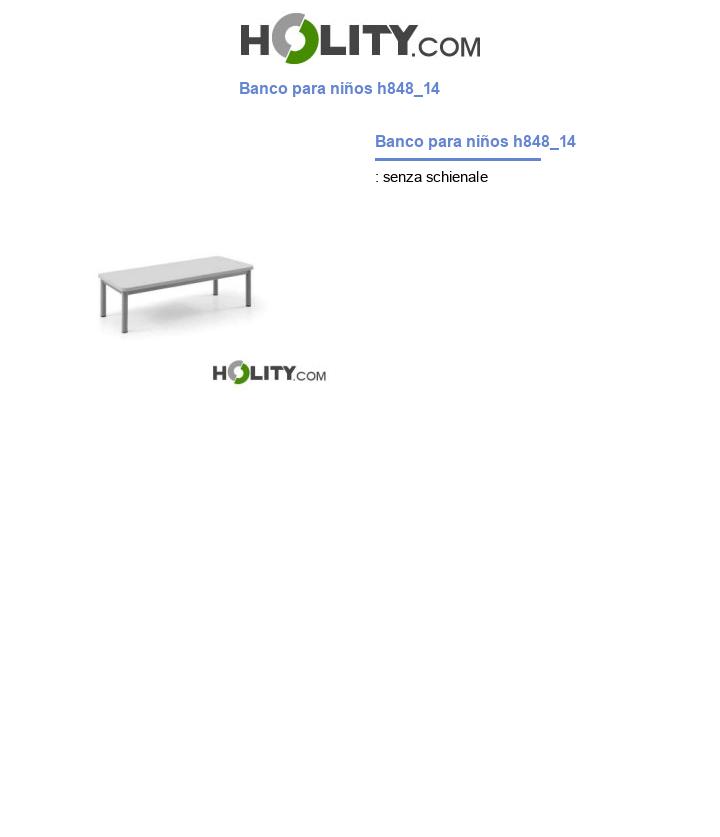 Banco para niños h848_14
