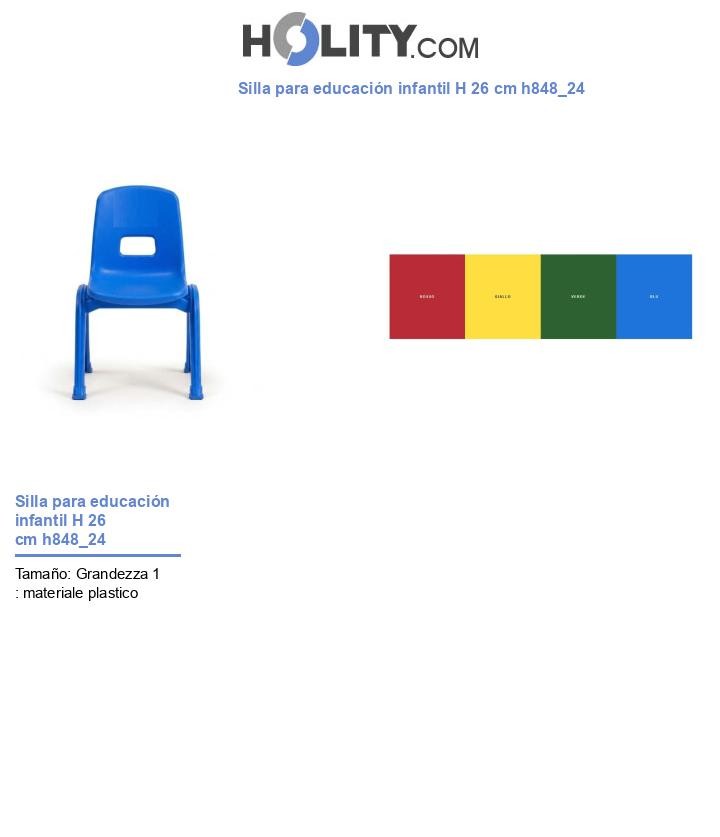 Silla para educación infantil H 26 cm h848_24