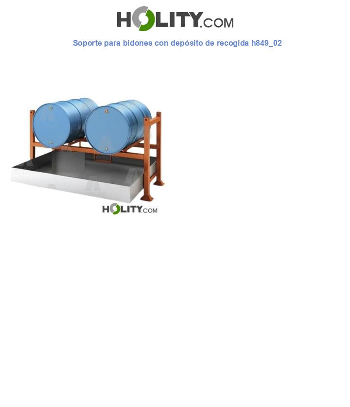 Soporte para bidones con depósito de recogida h849_02