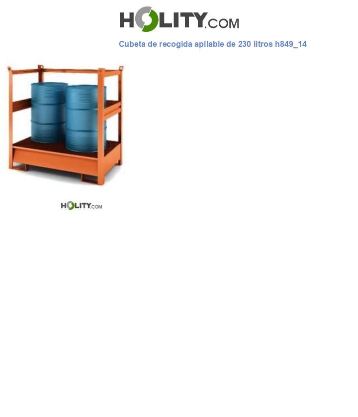 Cubeta de recogida apilable de 230 litros h849_14