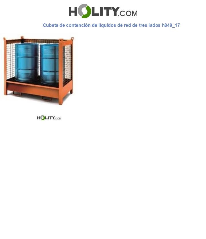 Cubeta de contención de líquidos de red de tres lados h849_17