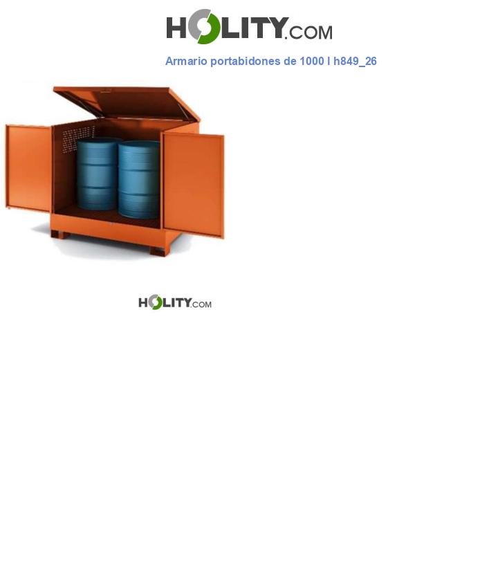 Armario portabidones de 1000 l h849_26
