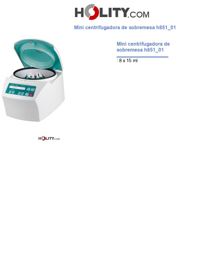 Mini centrifugadora de sobremesa h851_01