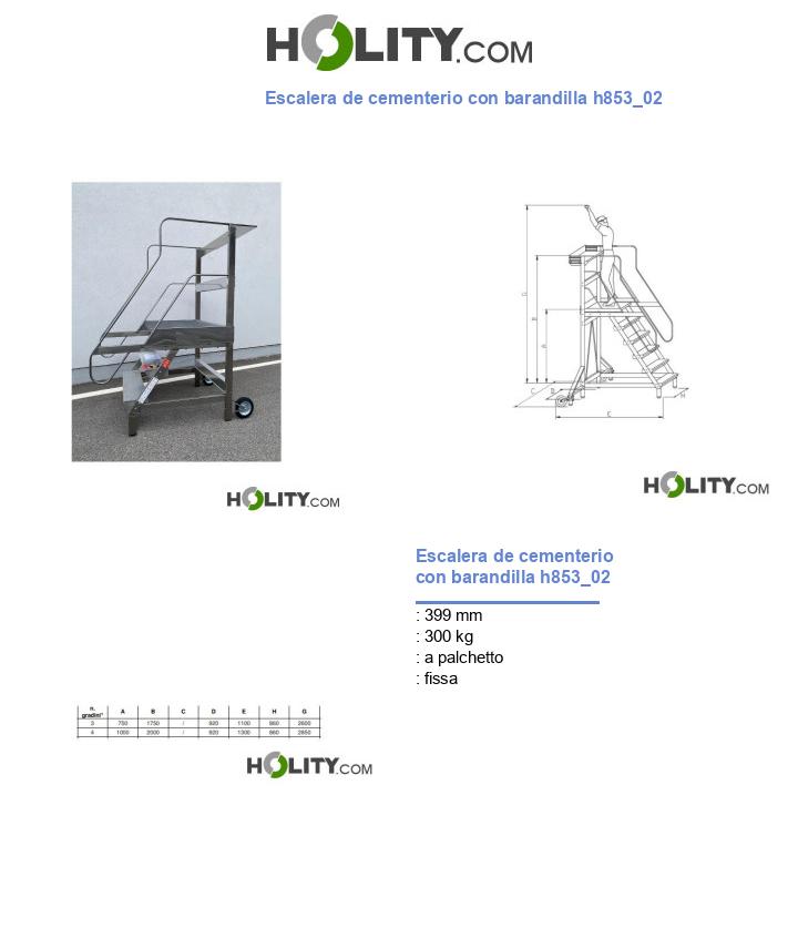 Escalera de cementerio con barandilla h853_02