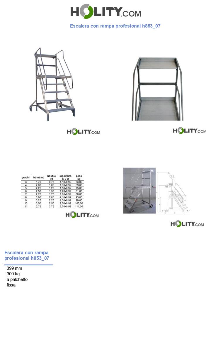 Escalera con rampa profesional h853_07