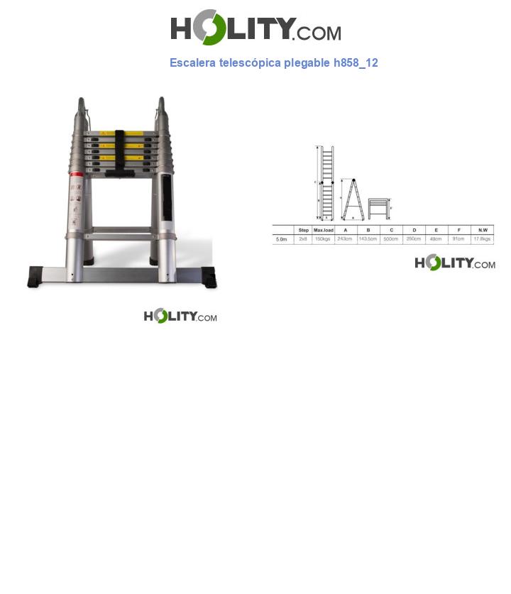 Escalera telescópica plegable h858_12