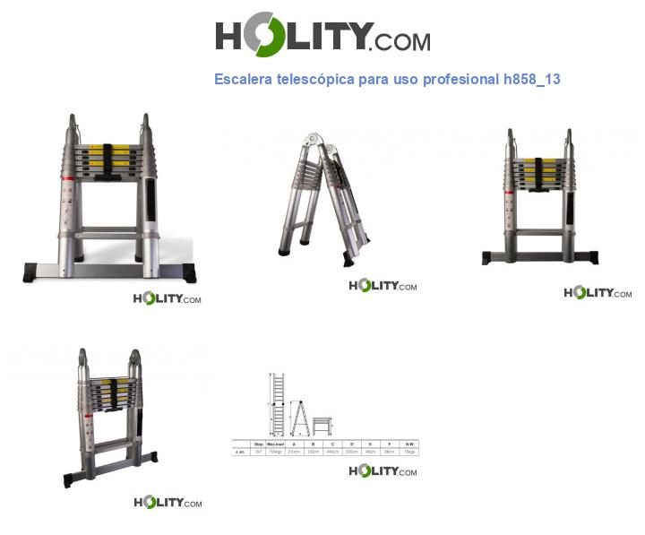 Escalera telescópica para uso profesional h858_13