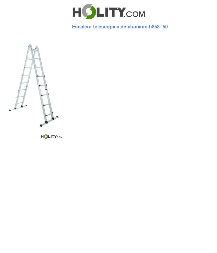 Escalera telescópica de aluminio h858_50