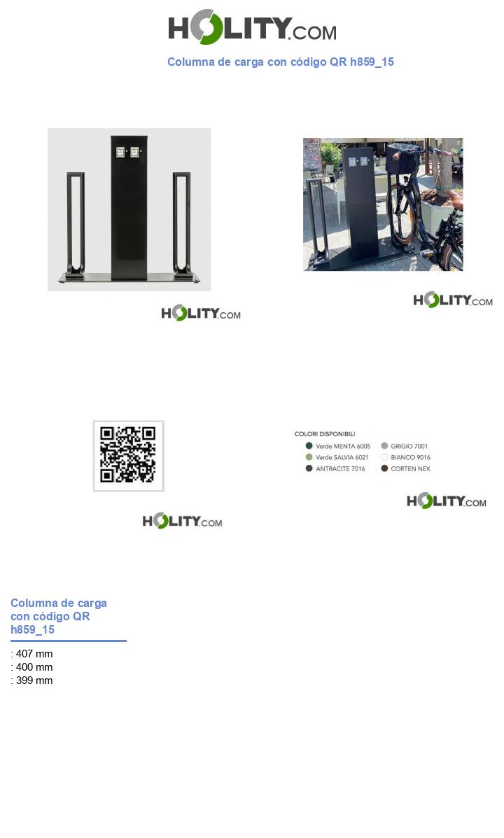 Columna de carga con código QR h859_15