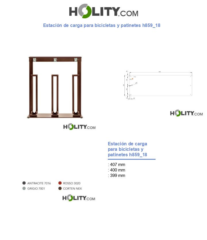 Estación de carga para bicicletas y patinetes h859_18