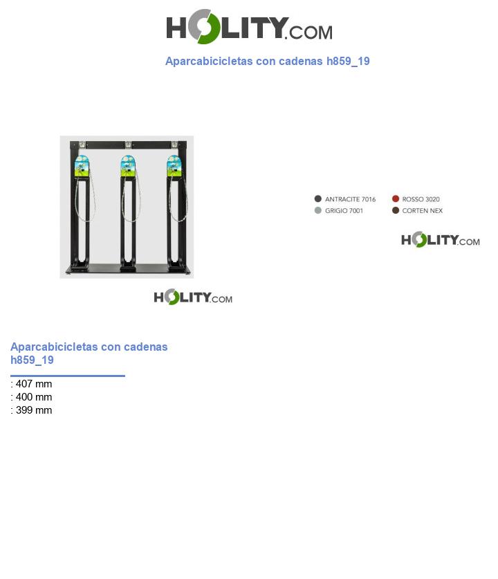 Aparcabicicletas con cadenas h859_19
