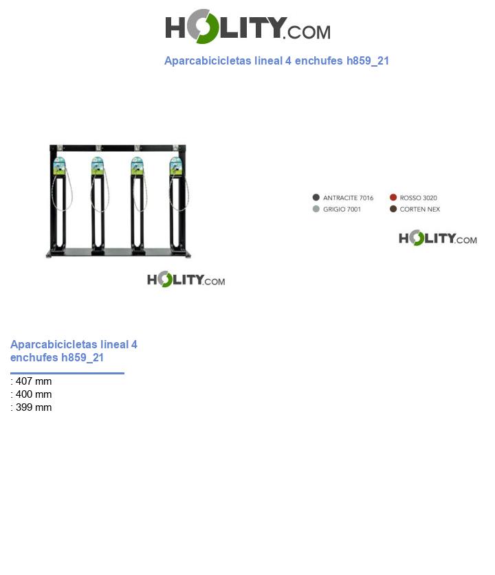 Aparcabicicletas lineal 4 enchufes h859_21