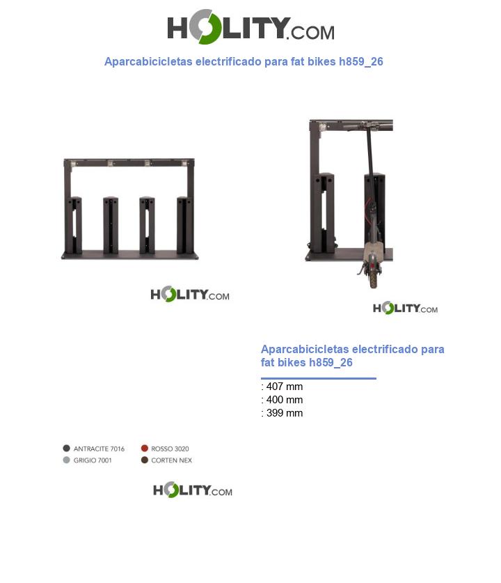 Aparcabicicletas electrificado para fat bikes h859_26