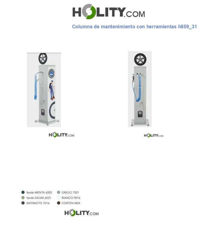 Columna de mantenimiento con herramientas h859_31